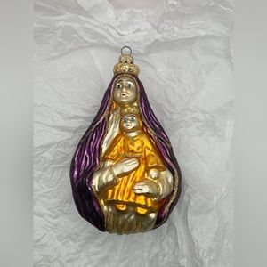 Madonna and Child Christmas ornament